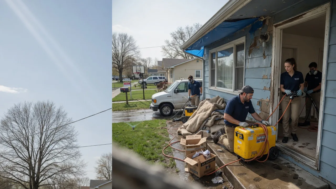 Basement Flood Cleanup in Amesville, OH near me